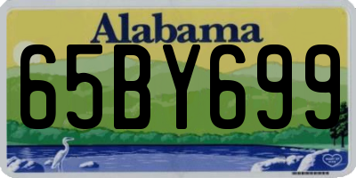 AL license plate 65BY699