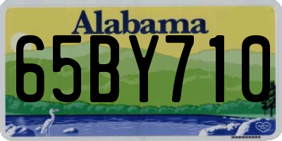 AL license plate 65BY710