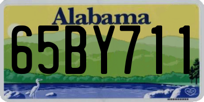 AL license plate 65BY711