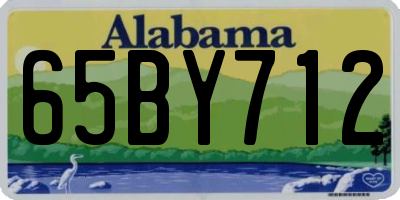 AL license plate 65BY712