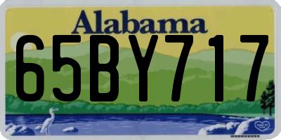 AL license plate 65BY717