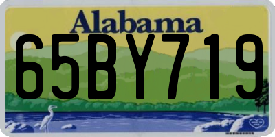 AL license plate 65BY719
