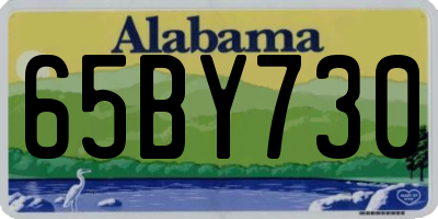 AL license plate 65BY730