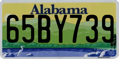 AL license plate 65BY739