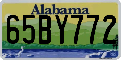 AL license plate 65BY772