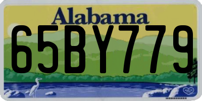 AL license plate 65BY779