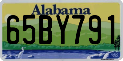AL license plate 65BY791