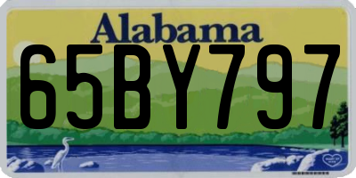 AL license plate 65BY797