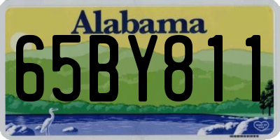 AL license plate 65BY811