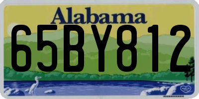 AL license plate 65BY812