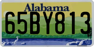 AL license plate 65BY813