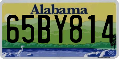AL license plate 65BY814