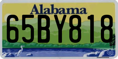 AL license plate 65BY818