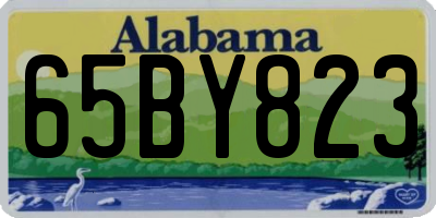AL license plate 65BY823