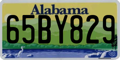 AL license plate 65BY829