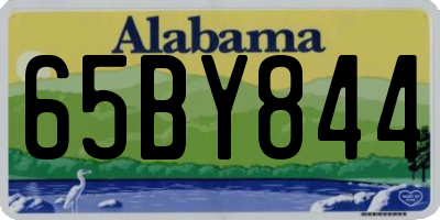 AL license plate 65BY844
