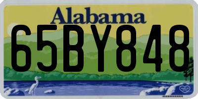 AL license plate 65BY848