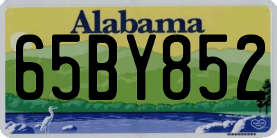 AL license plate 65BY852