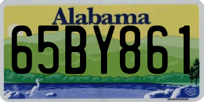 AL license plate 65BY861