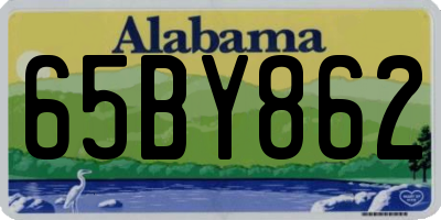 AL license plate 65BY862