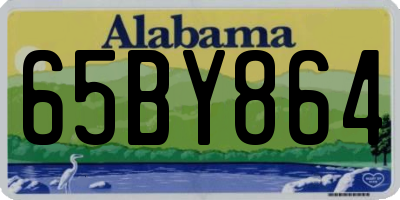 AL license plate 65BY864