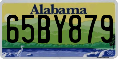AL license plate 65BY879