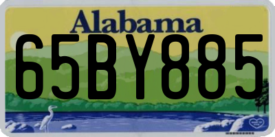 AL license plate 65BY885