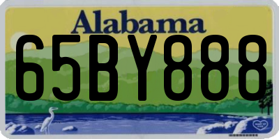 AL license plate 65BY888