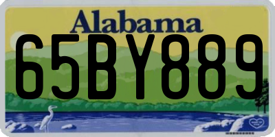 AL license plate 65BY889