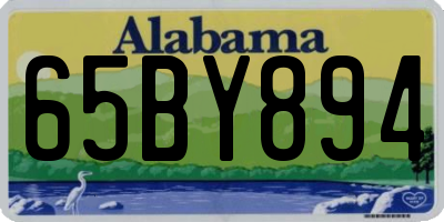 AL license plate 65BY894