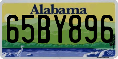 AL license plate 65BY896