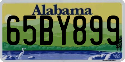 AL license plate 65BY899
