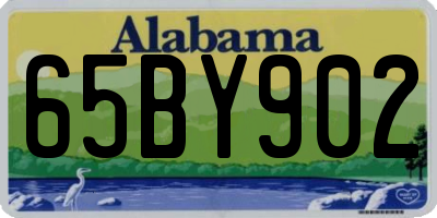 AL license plate 65BY902