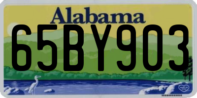AL license plate 65BY903