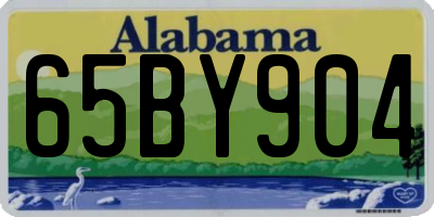 AL license plate 65BY904
