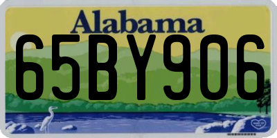 AL license plate 65BY906