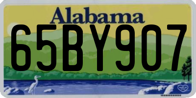 AL license plate 65BY907