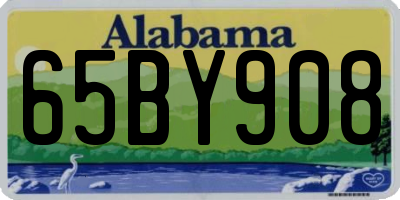 AL license plate 65BY908