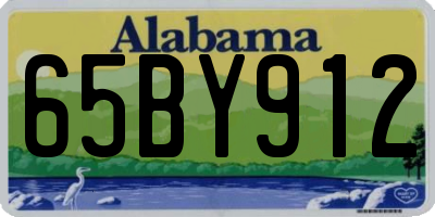 AL license plate 65BY912