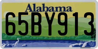 AL license plate 65BY913