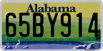 AL license plate 65BY914