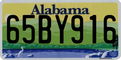 AL license plate 65BY916