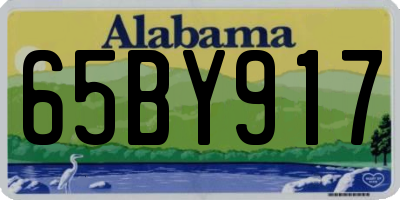 AL license plate 65BY917