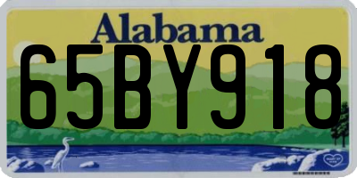 AL license plate 65BY918