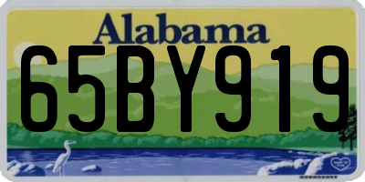 AL license plate 65BY919