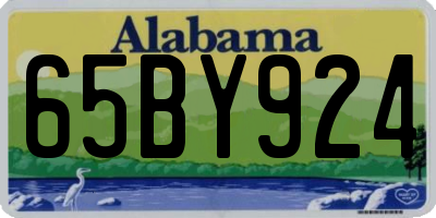 AL license plate 65BY924