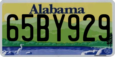 AL license plate 65BY929