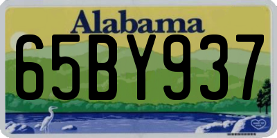AL license plate 65BY937