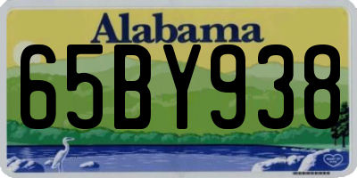 AL license plate 65BY938