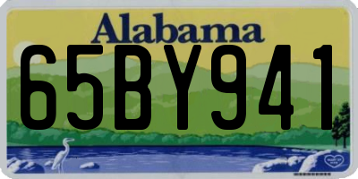 AL license plate 65BY941